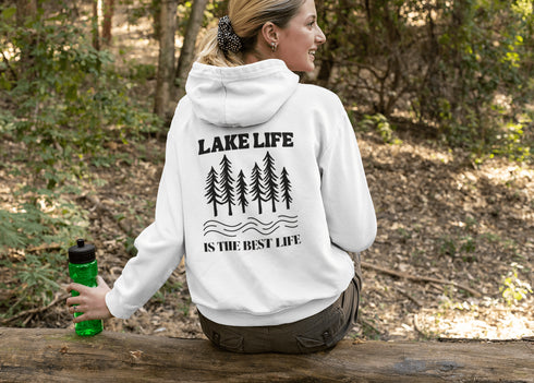 C & Win Sports Lake Life Is The Best Life Hoodie White / S - C & Win Sports